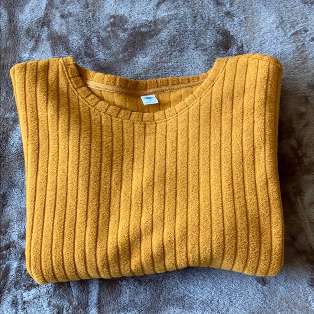 Old Navy Mustard Yellow Sweater